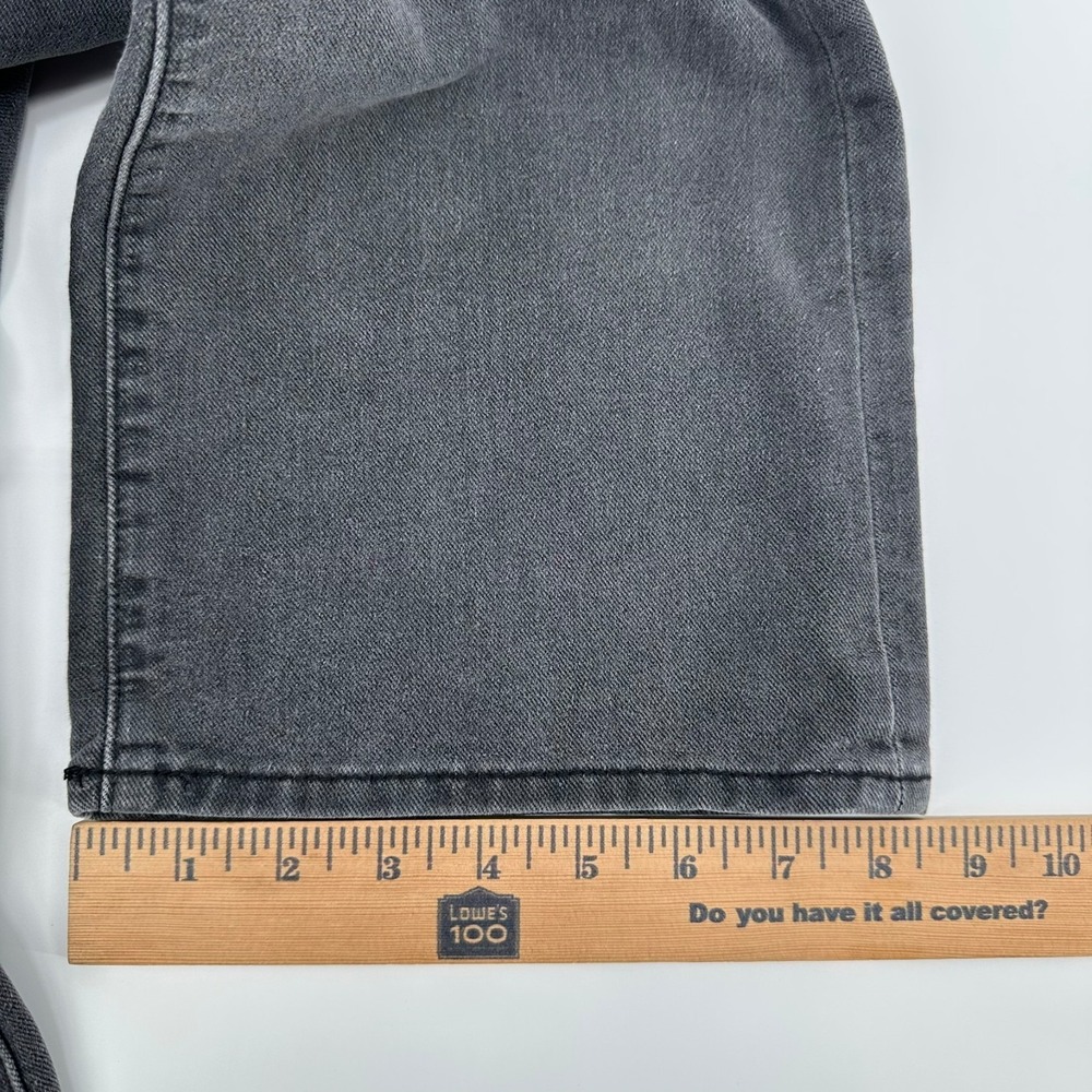 Old Navy Baggy Wide Leg Jeans‎ Girls 10 Black Denim High Rise Built-In Tough - Picture 12 of 12